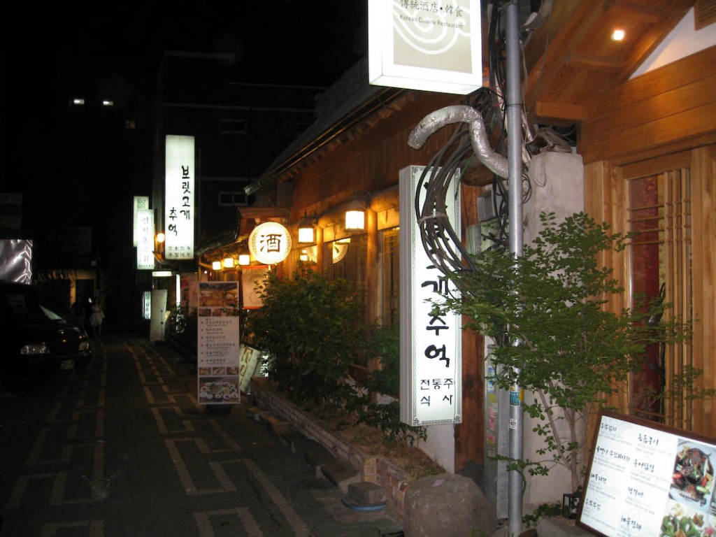 There are many restaurants in Insadong, we even found a few vegetarian restaurants.